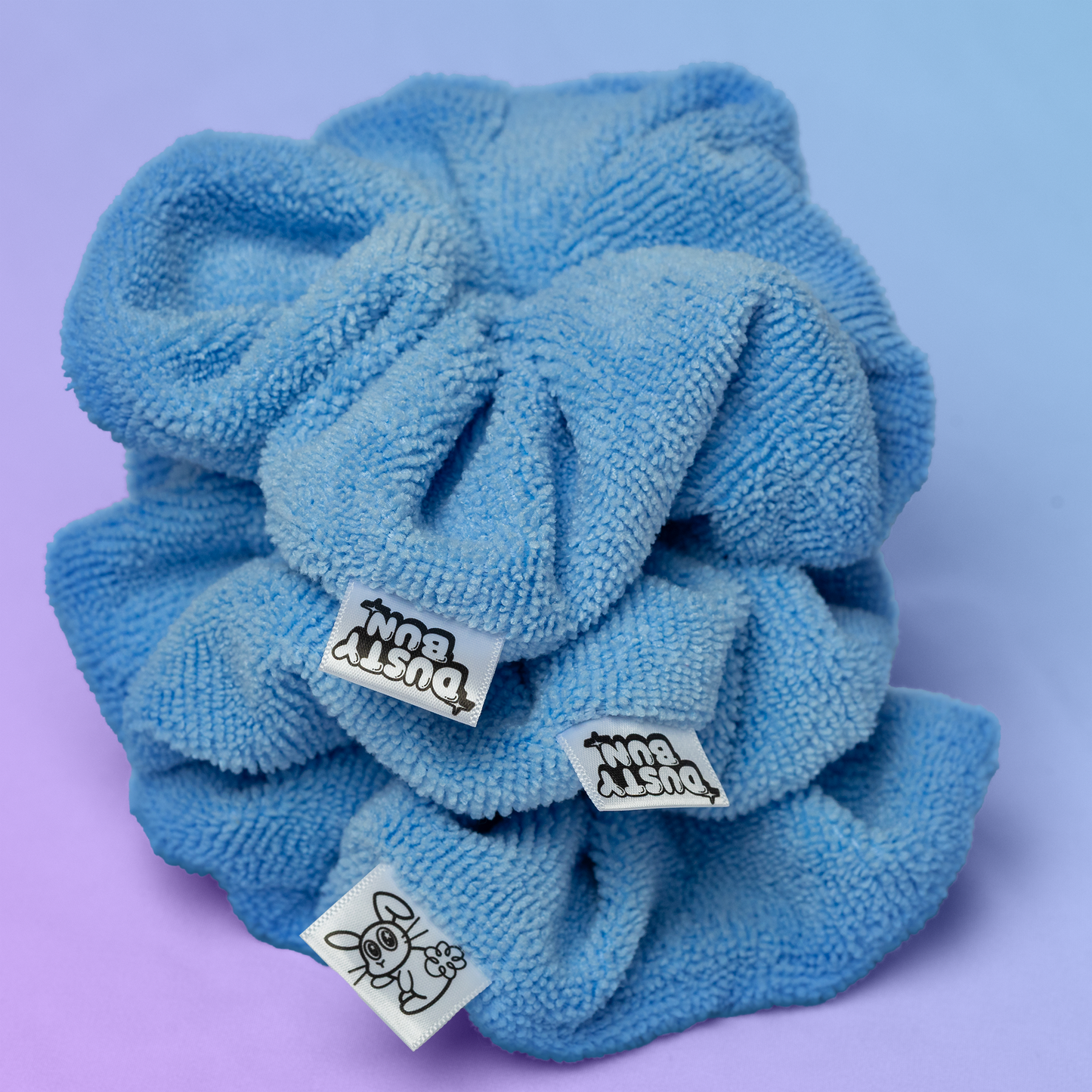 Icy Blue Dusty Bun